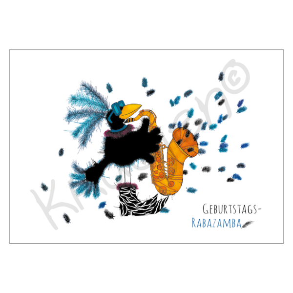 70404-Doppelkarte, Geburtstags Rambazamba