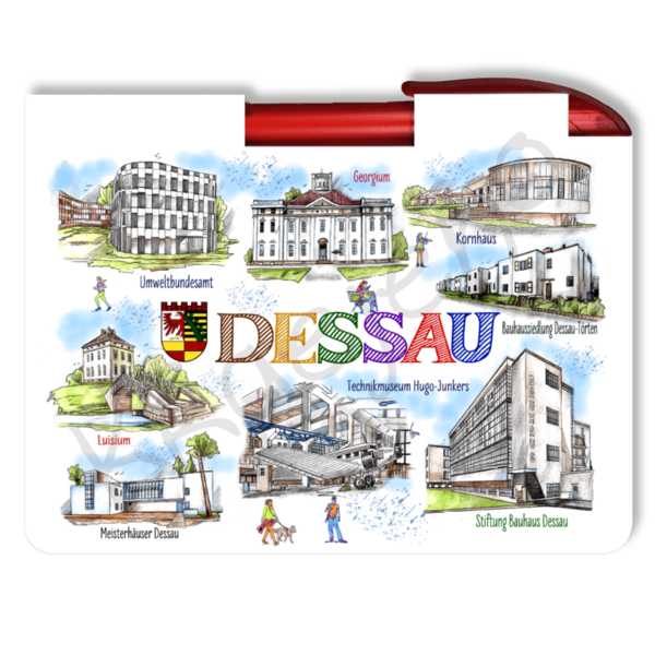 30965 – Schreibset, "Dessau – SCHÖNE STADT"